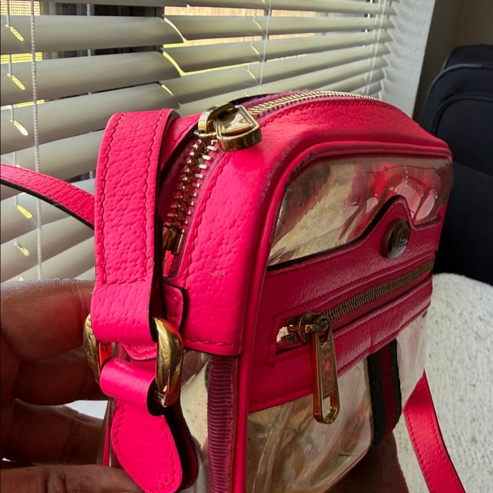 Gucci mini ophidia transparent Pink Crossbody Bag - Picture 3 of 14